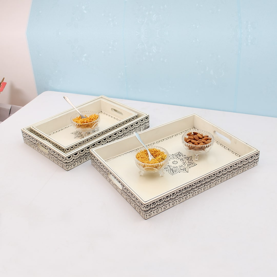 Mandala Nesting Tray Set