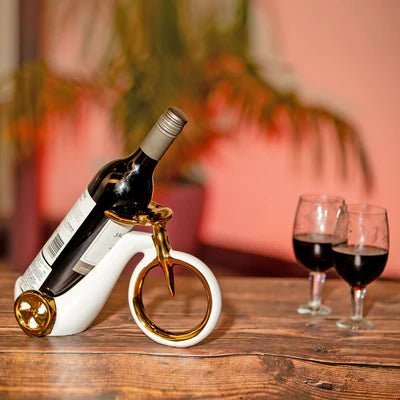 Bar Decor Tricycle Ceramic Wine Holder - Home Decor at Nestern