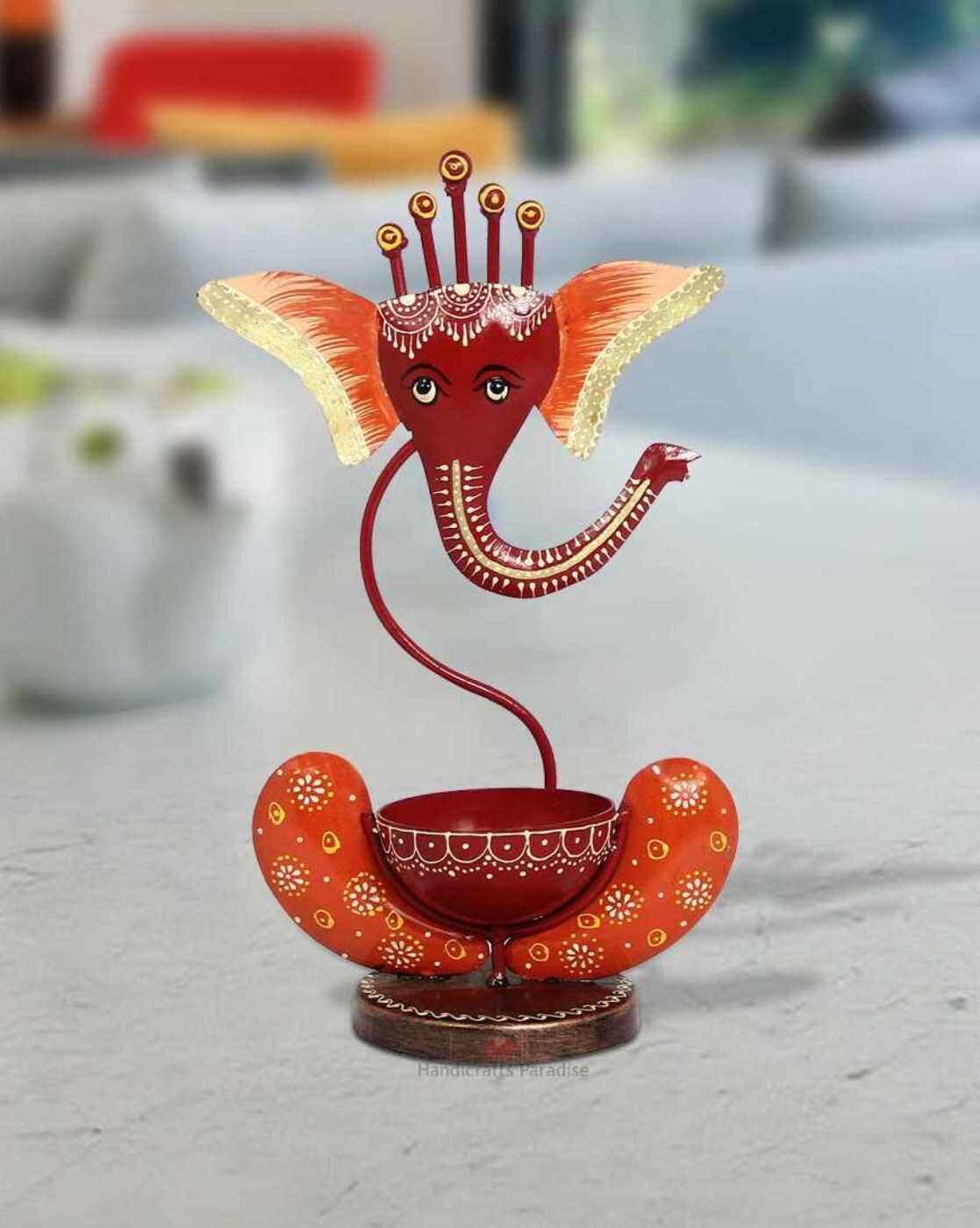 Ganesha-Inspired Decorative Bowl Holder