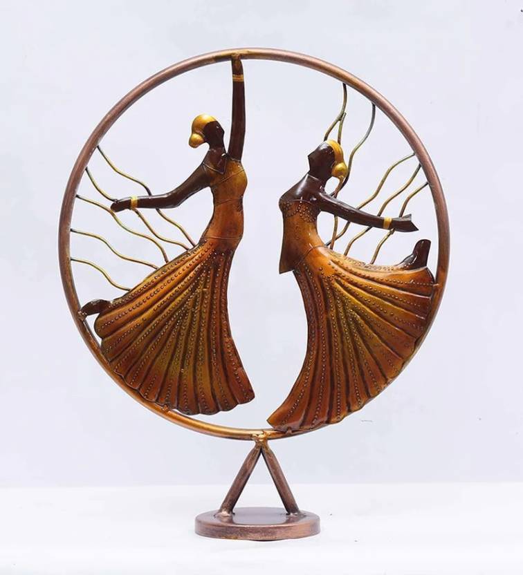 Handcrafted Dancing Duo in Circle