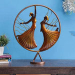 Handcrafted Dancing Duo in Circle