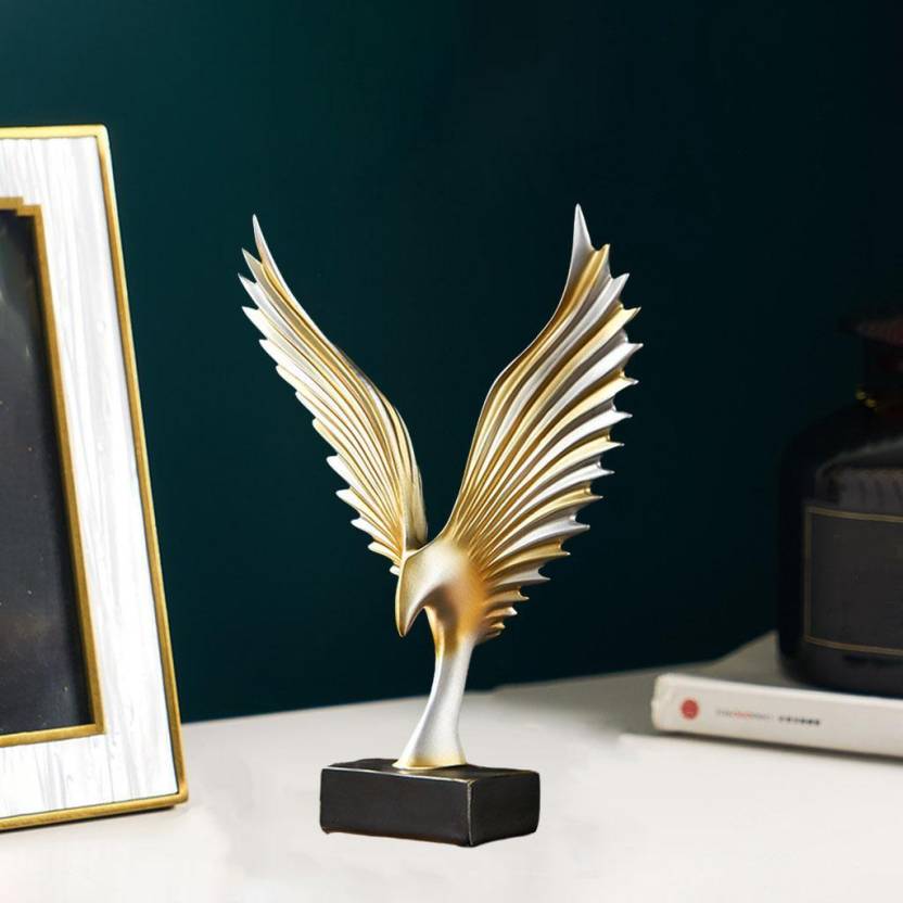 Silver Golden Eagle Spread Wings Table Decor Article