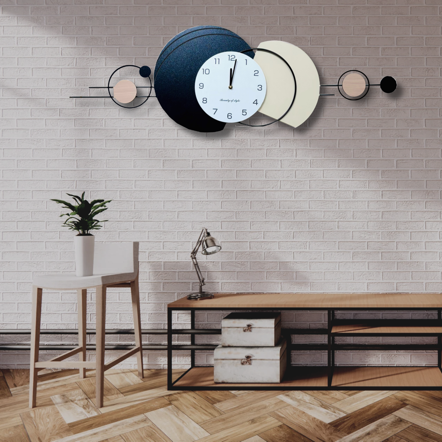 Chic and Stylish Large Wall Clock – The Perfect Accent for Your Room