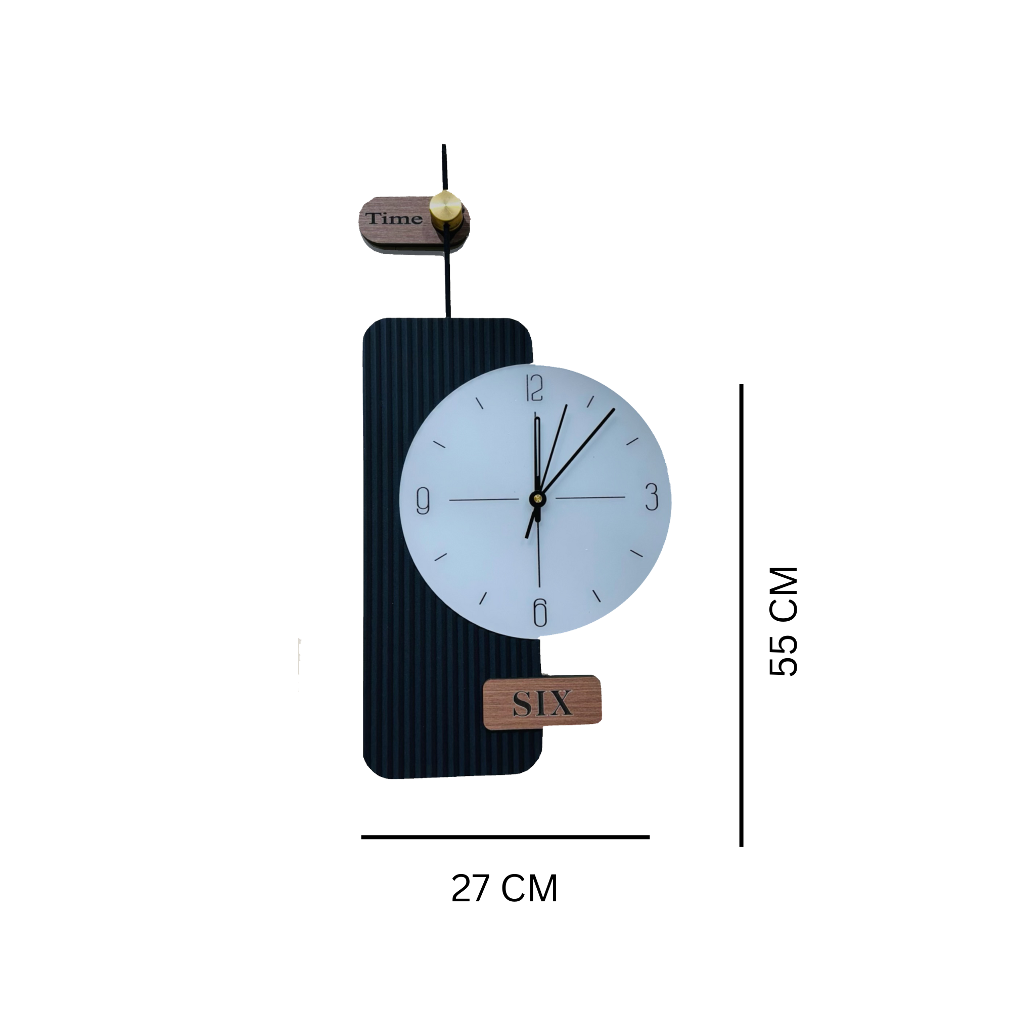 Minimalist Wall Clock with Modern Design – Stylish Black and White Timepiece for Home