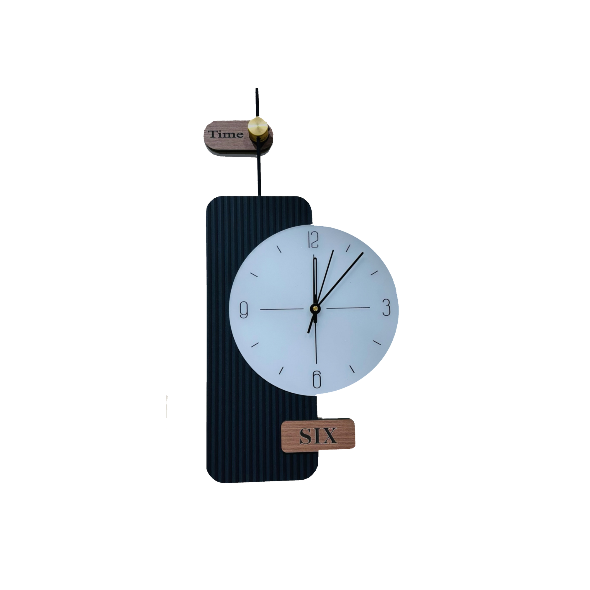 Minimalist Wall Clock with Modern Design – Stylish Black and White Timepiece for Home