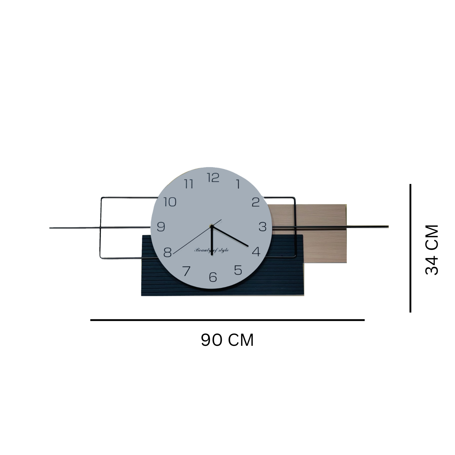 Geometric Design Minimalist Wall Clock for Stylish Home Decor