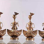 Dhokra Art Tribal Dancer Figurines (Set of 4)