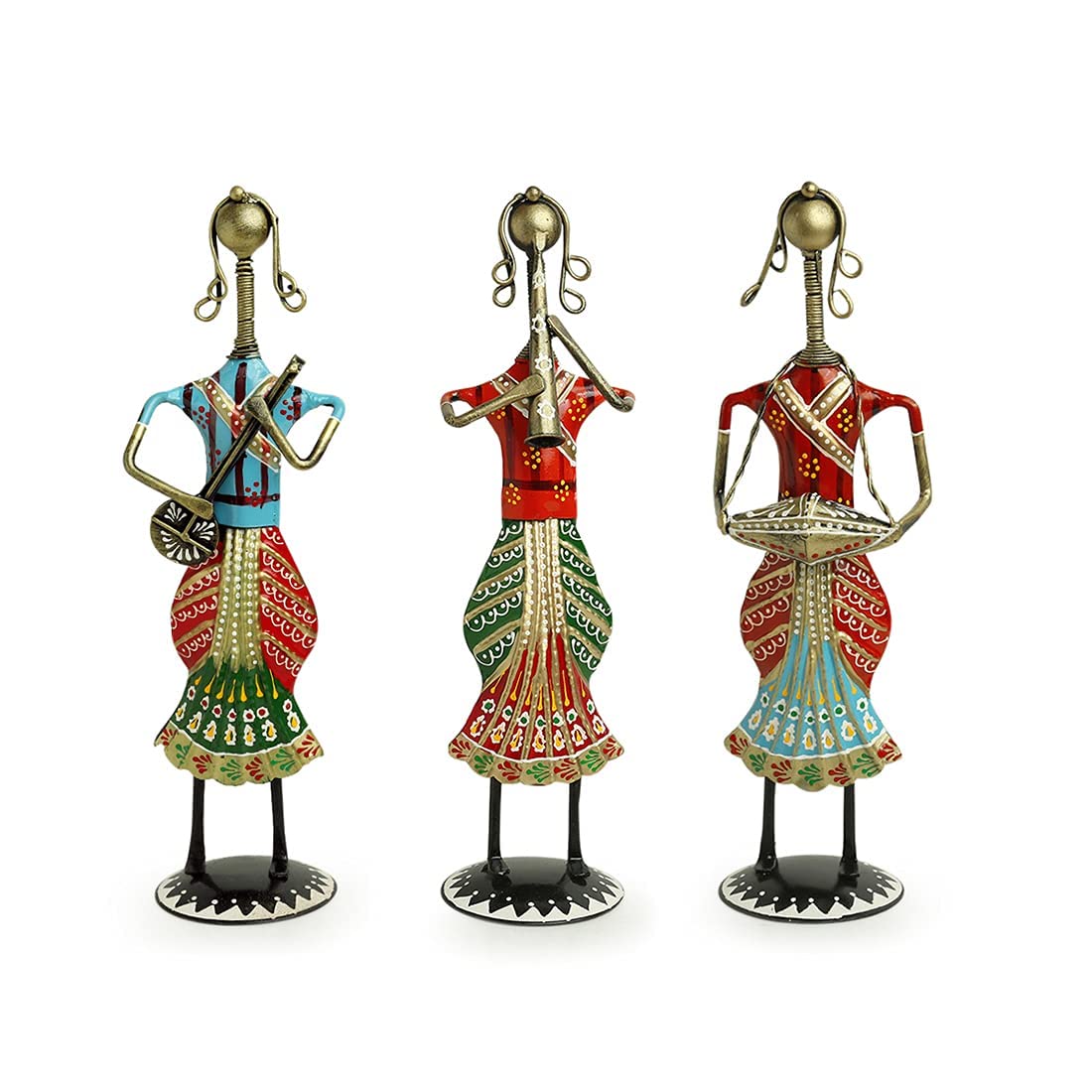 Sardar Lady Musician Figurines (Set of 3)