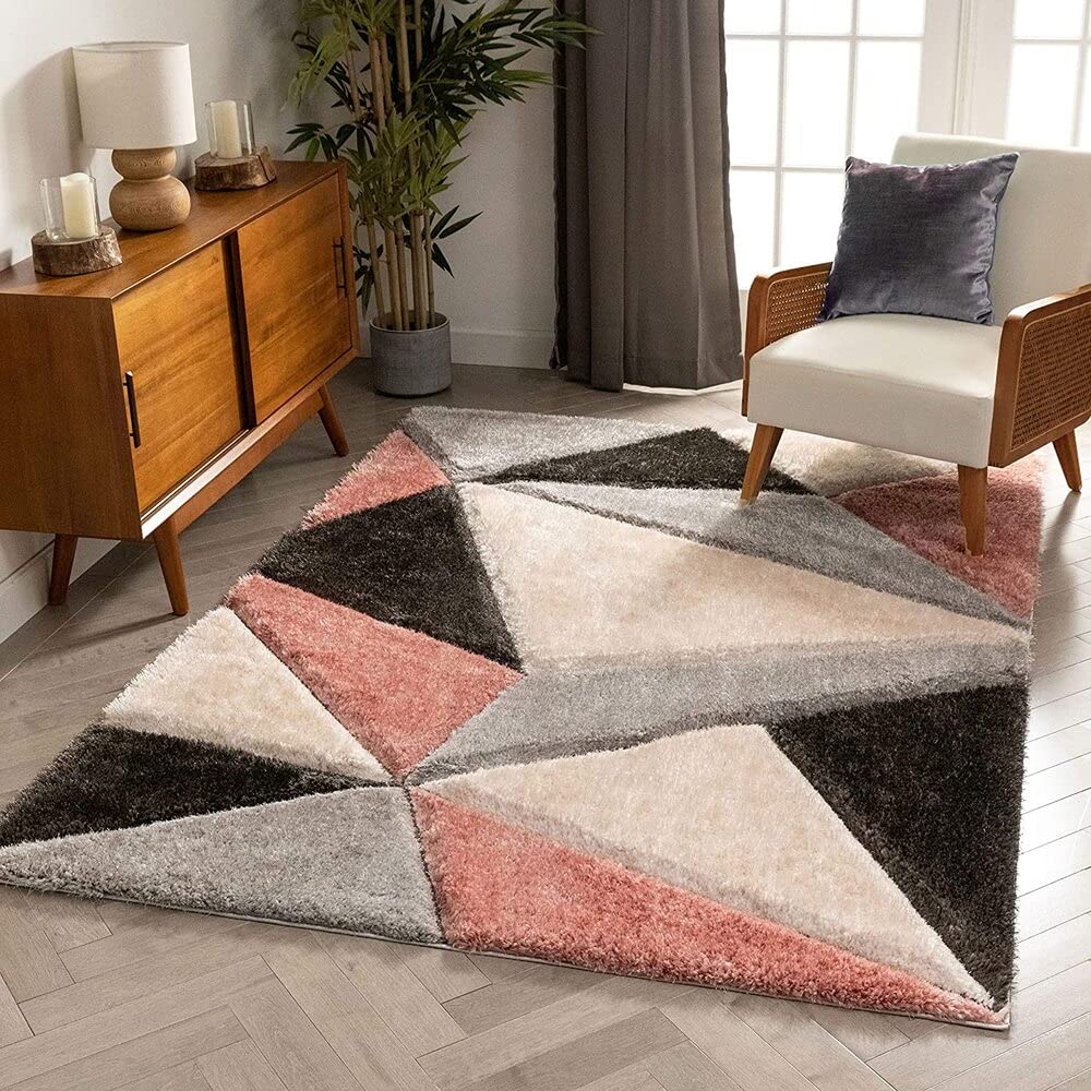 Triangles Geometric Area Rug