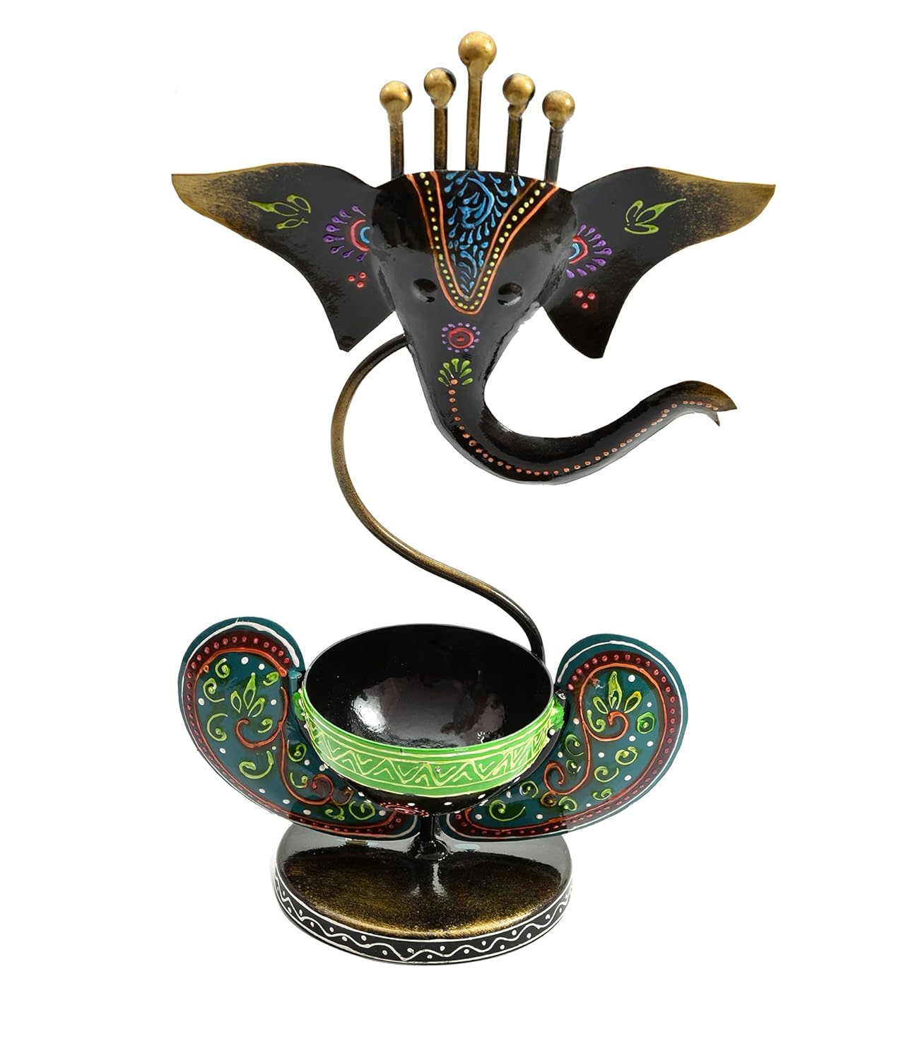 Ganesha-Inspired Decorative Bowl Holder