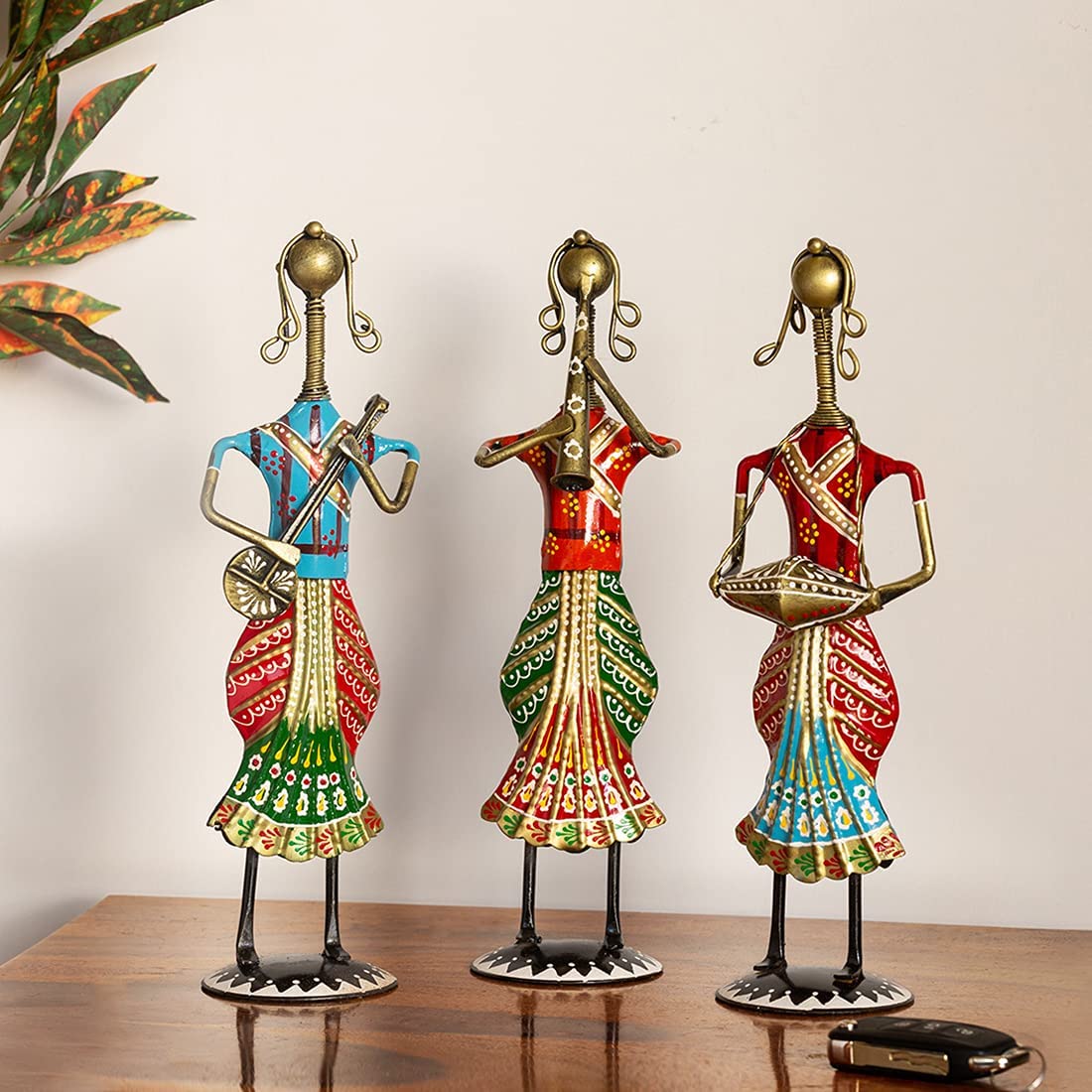 Sardar Lady Musician Figurines (Set of 3)