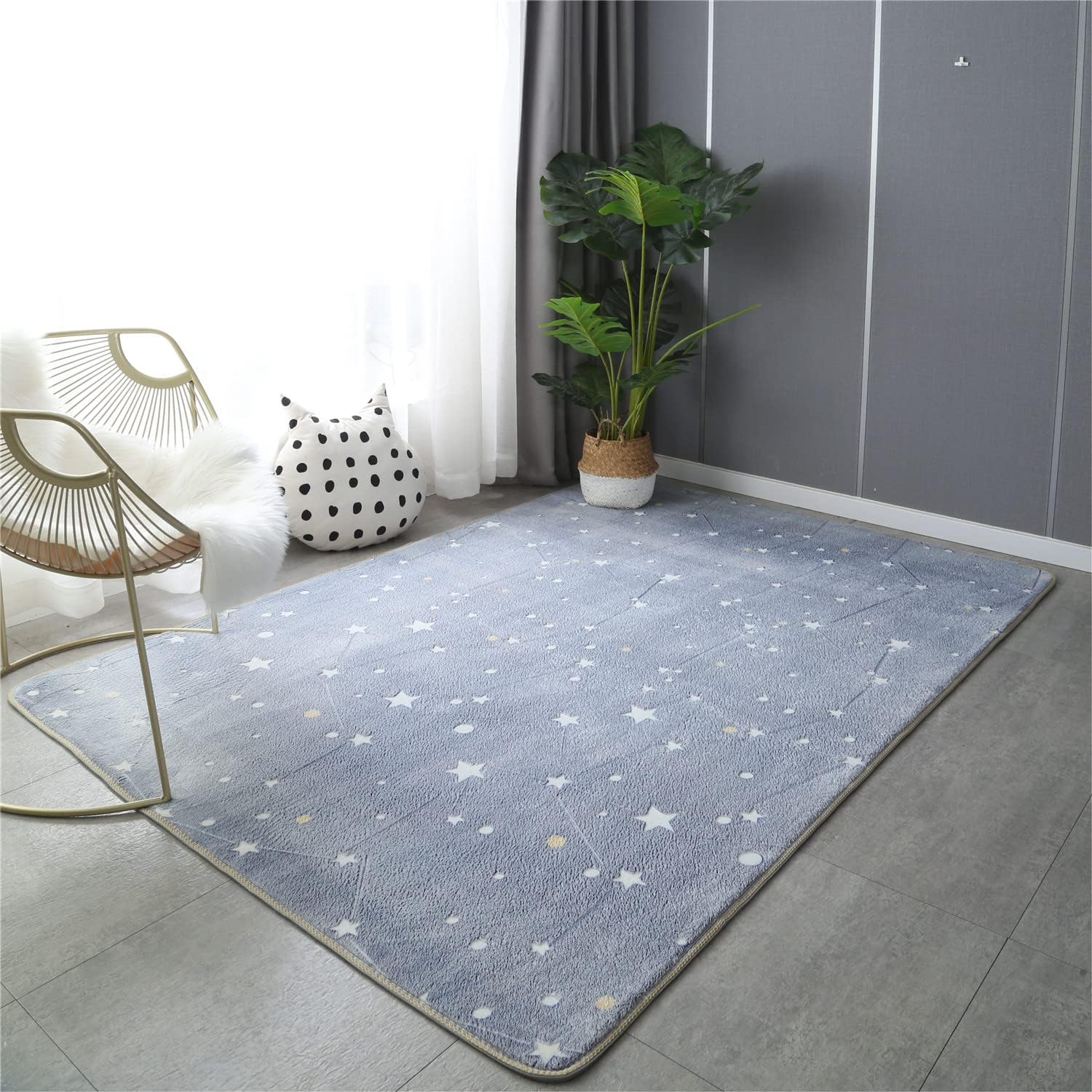 Starry Night Constellation Rug