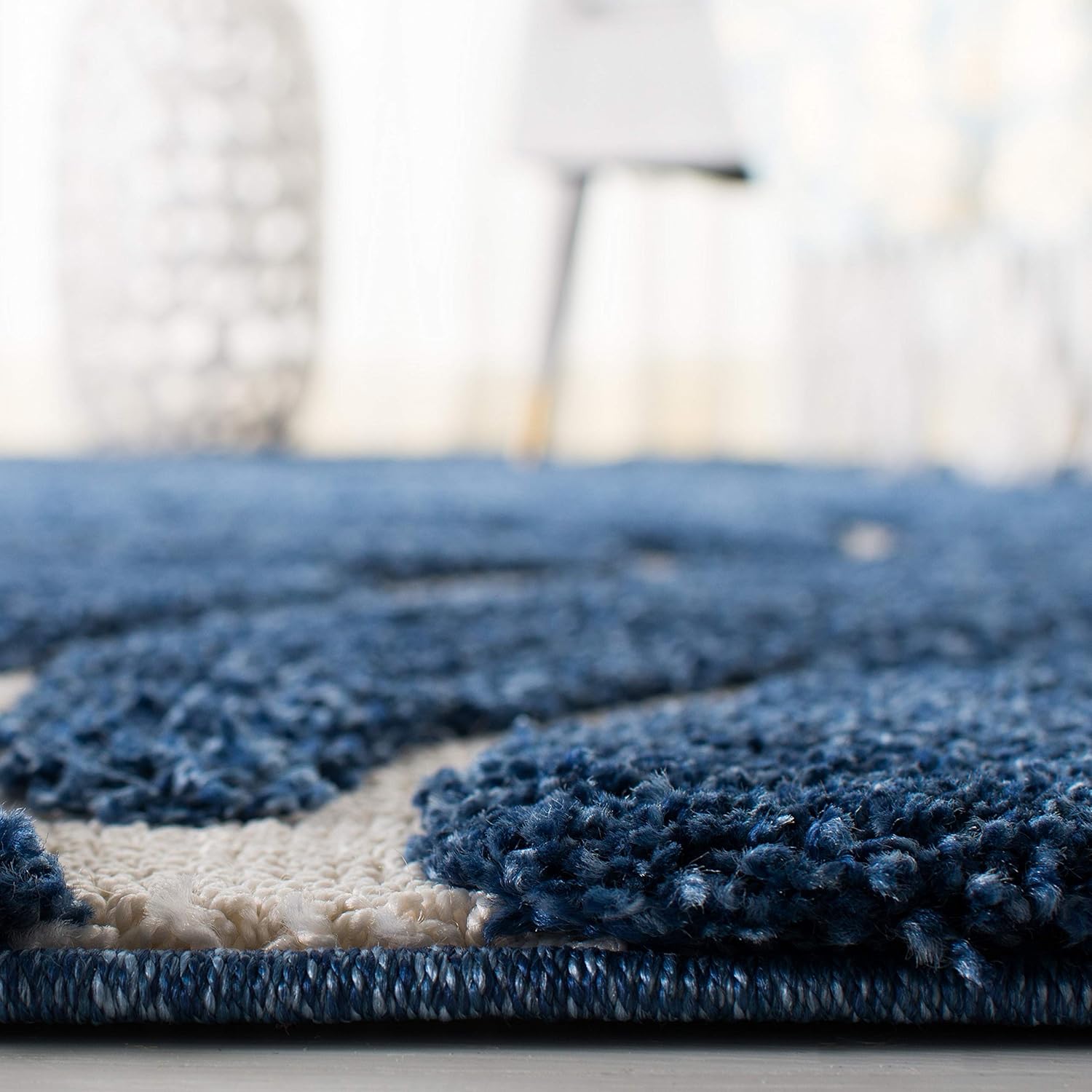 Ethereal Blue Wave Area Rug