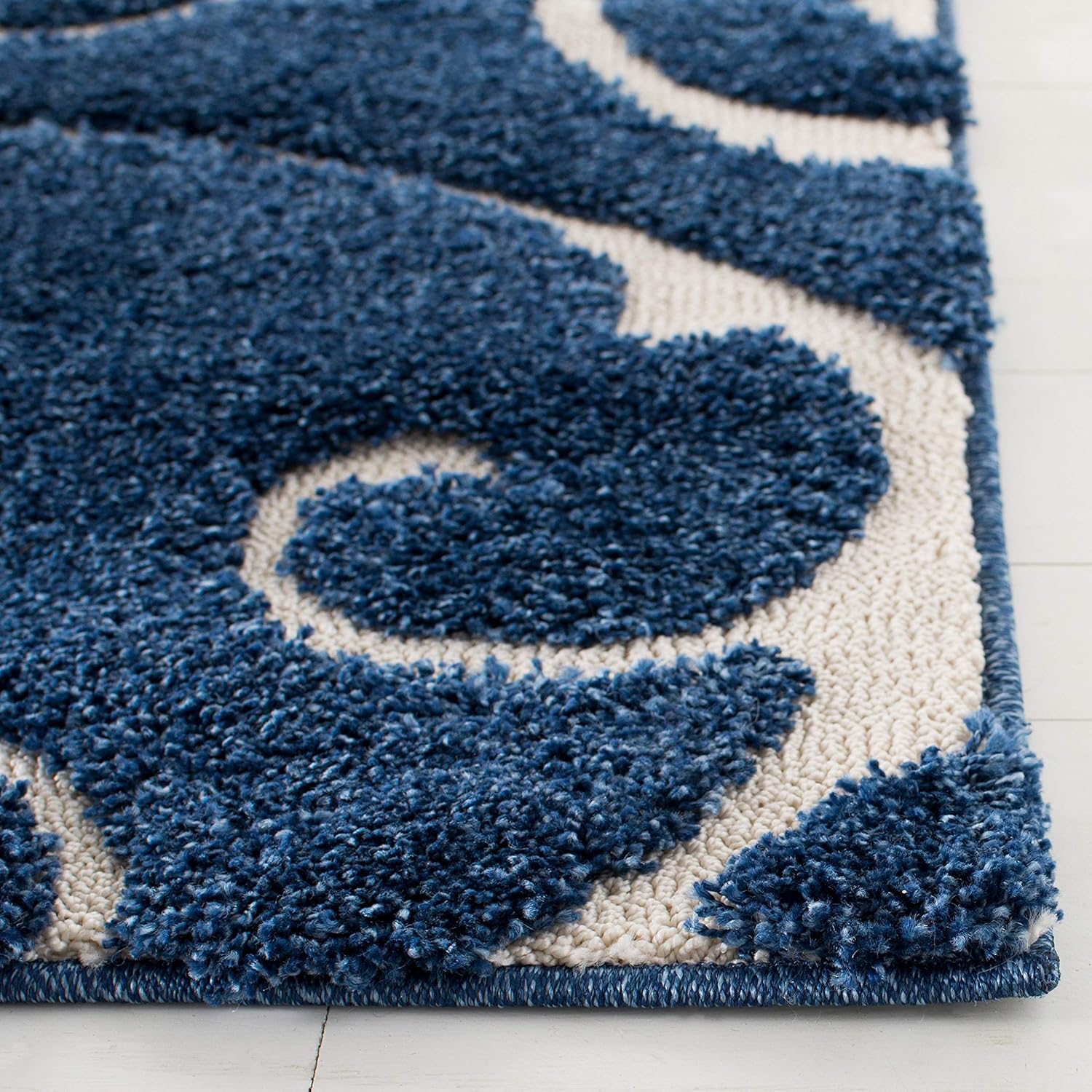 Ethereal Blue Wave Area Rug