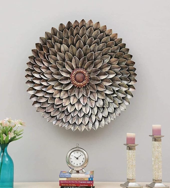 Metallic Flower Burst Wall Art