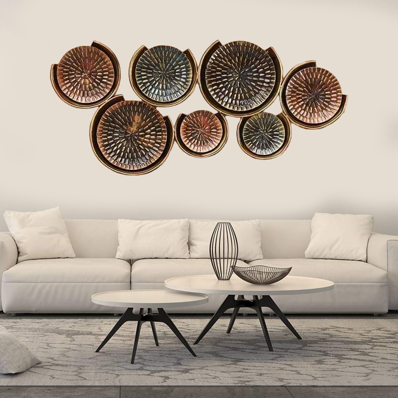 Modern Multi-Disc Metal Wall Art