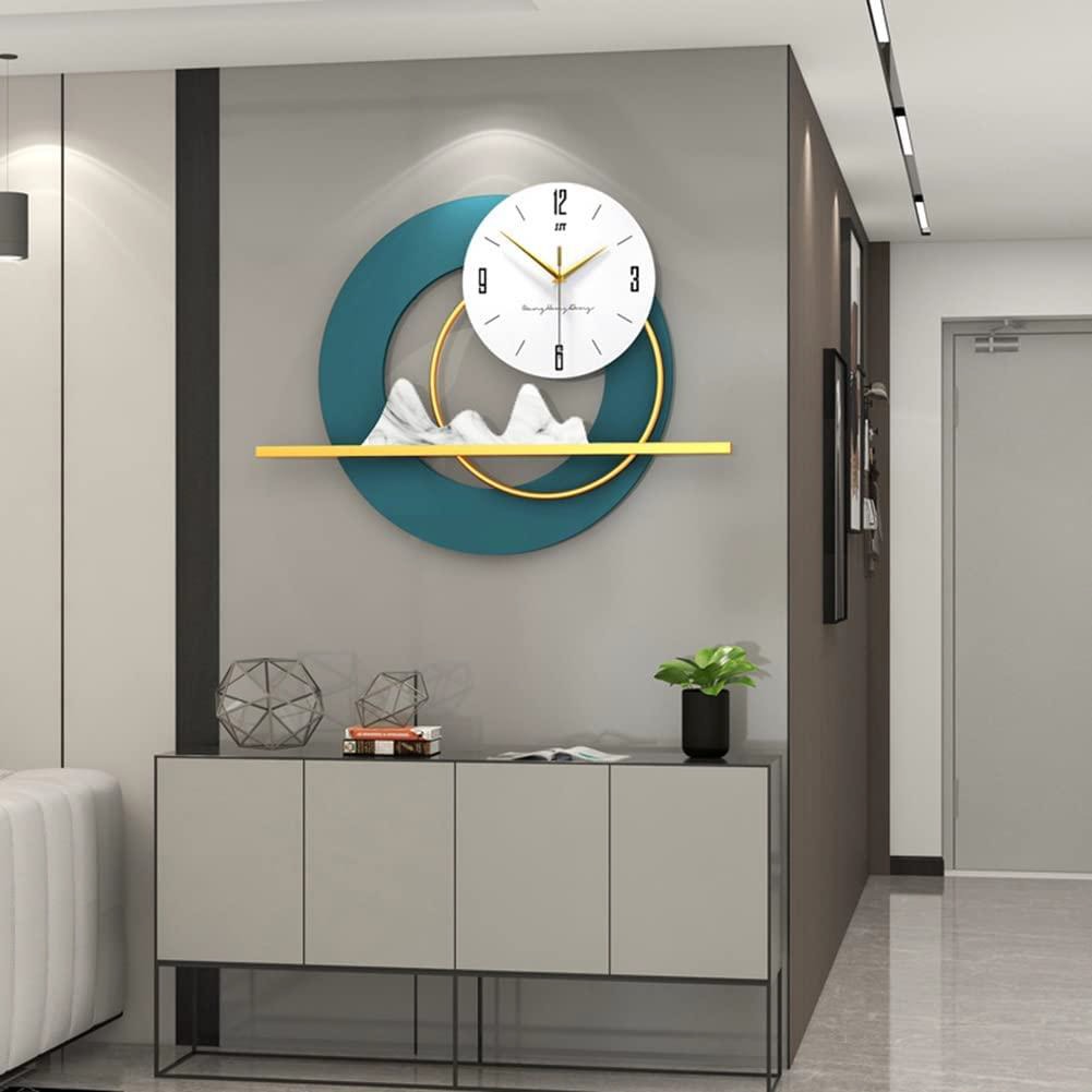 Living Room Luxury - Wall Clock with Elegant Background and Timeless Charm