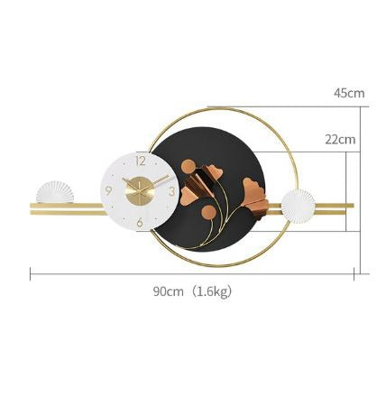 INDIGENOUS TIME - Iron Metal Wall Clock for a Touch of Classic Elegance