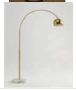 Elegant Melody Shellacs Metal Floor Lamp - Luxe Gold Brass Finish