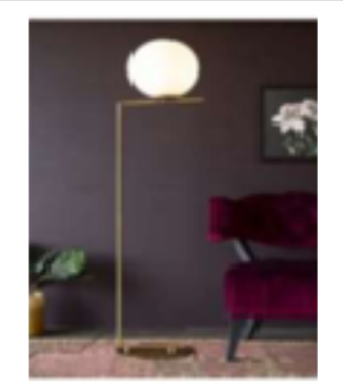 Gilded Globe Iron Floor Lamp - Contemporary Brass Elegance