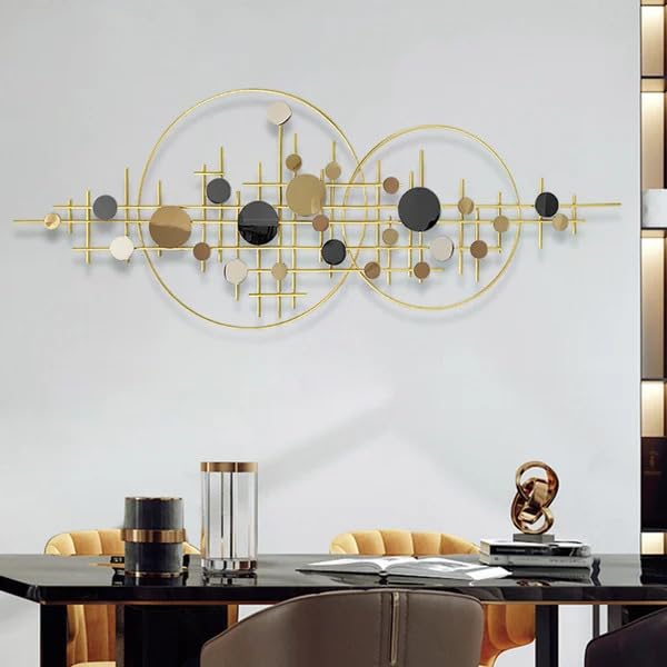 Interlocking Circles Abstract Wall Art