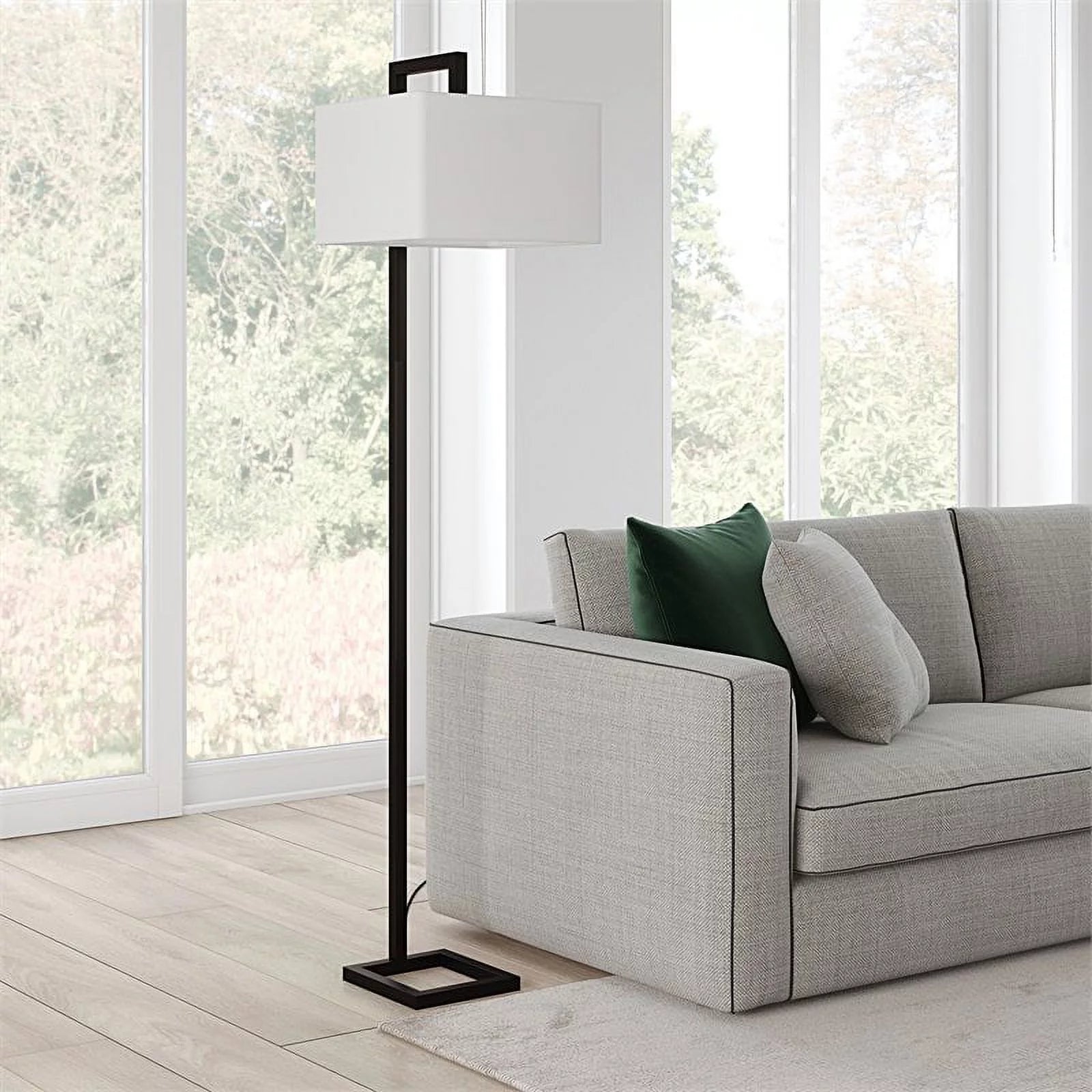 Modern Iron Floor Lamp with Powder Coated Finish