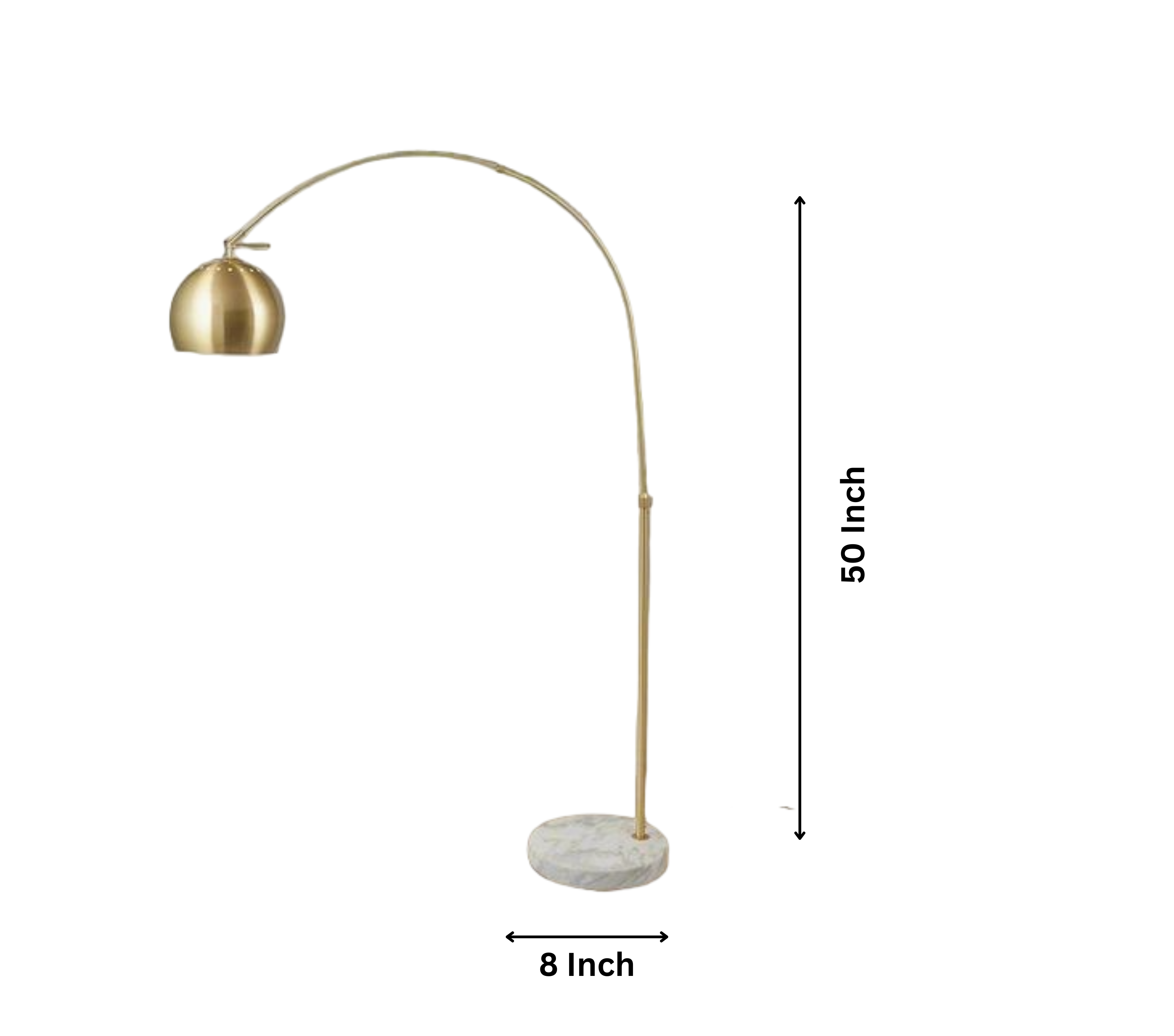 Elegant Melody Shellacs Metal Floor Lamp - Luxe Gold Brass Finish