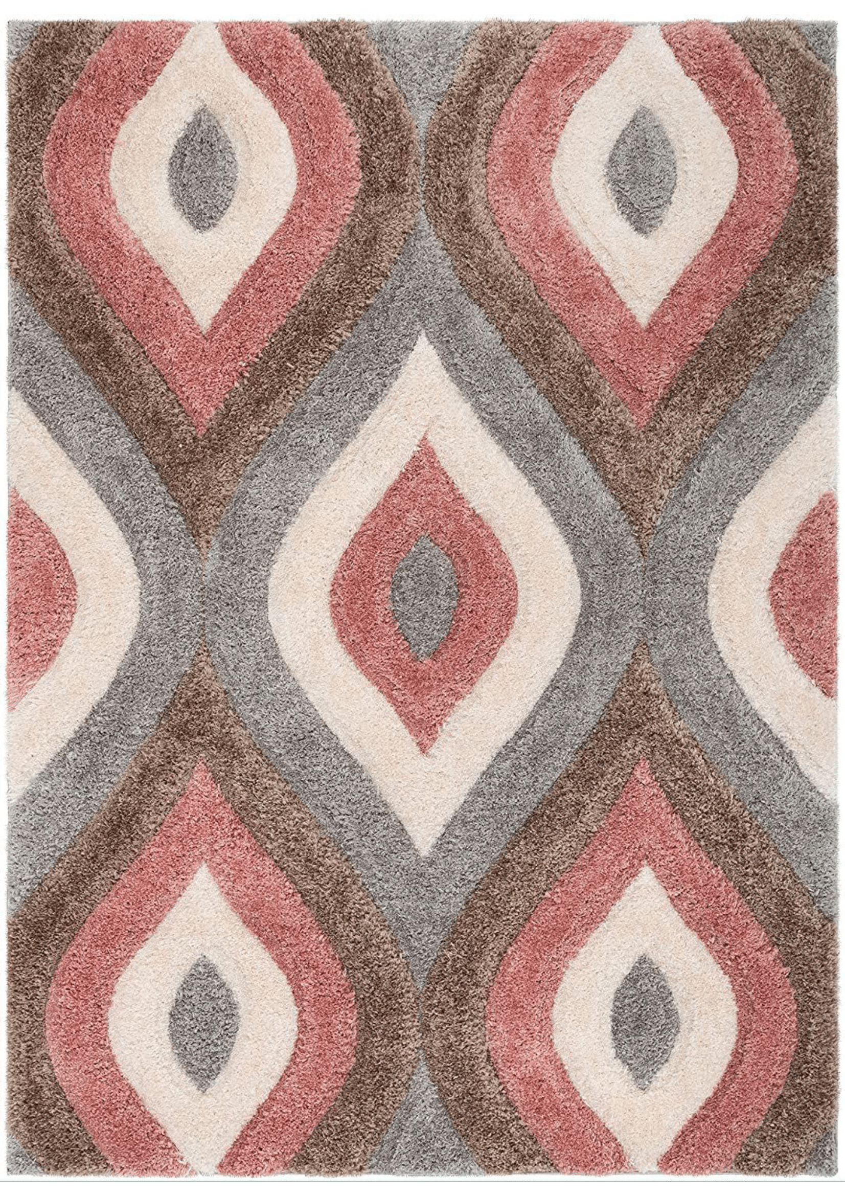 Abstract Elegance: Gray Geometric Rug - Rugs at Nestern