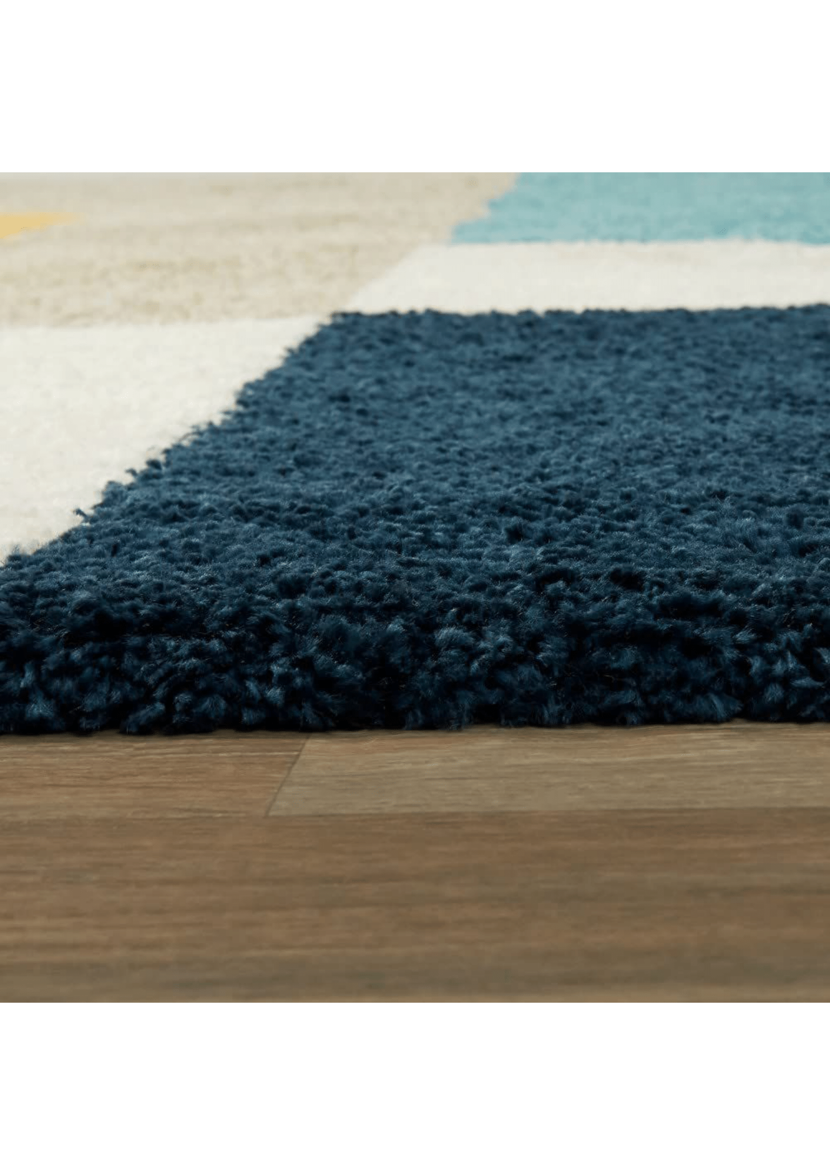 Block Color Geometric Rug