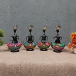 Dhokra Art Tribal Dancer Figurines (Set of 4)