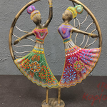 Handcrafted Dancing Duo in Circle