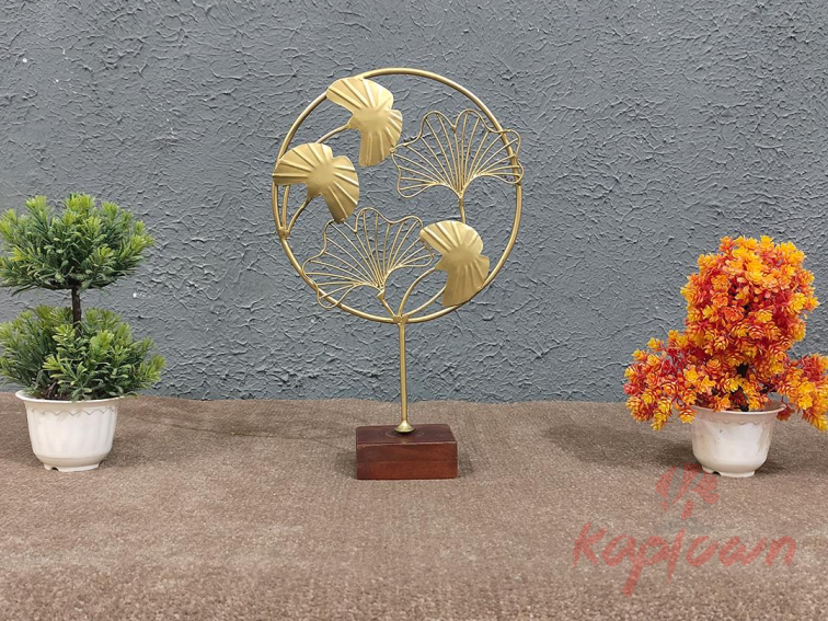 Golden Leaf Sculpture