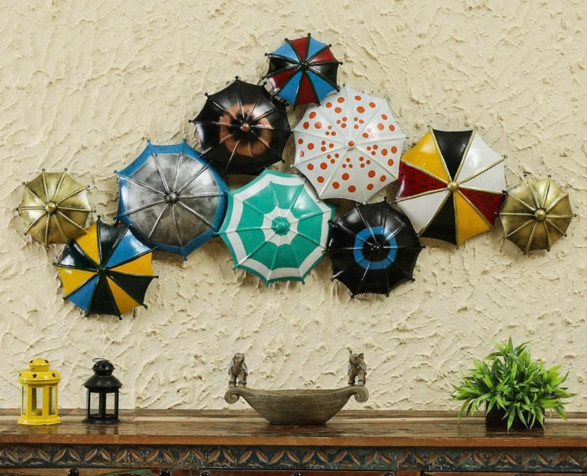 Colorful Umbrella Wall Art