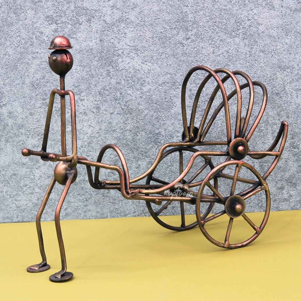 Rickshaw Metal Showpiece