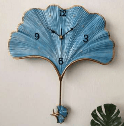 Artistic Leaf Wall Clock - Wall Art at Nestern