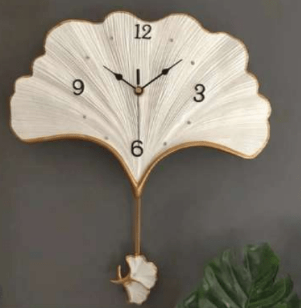 Artistic Leaf Wall Clock - Wall Art at Nestern