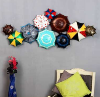 Colorful Umbrella Wall Art