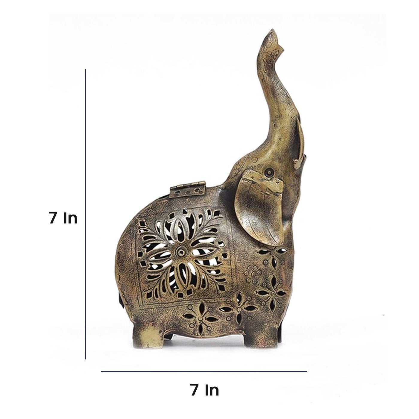 Antique Bronze Elephant Tealight Holder - Table Decors at Nestern