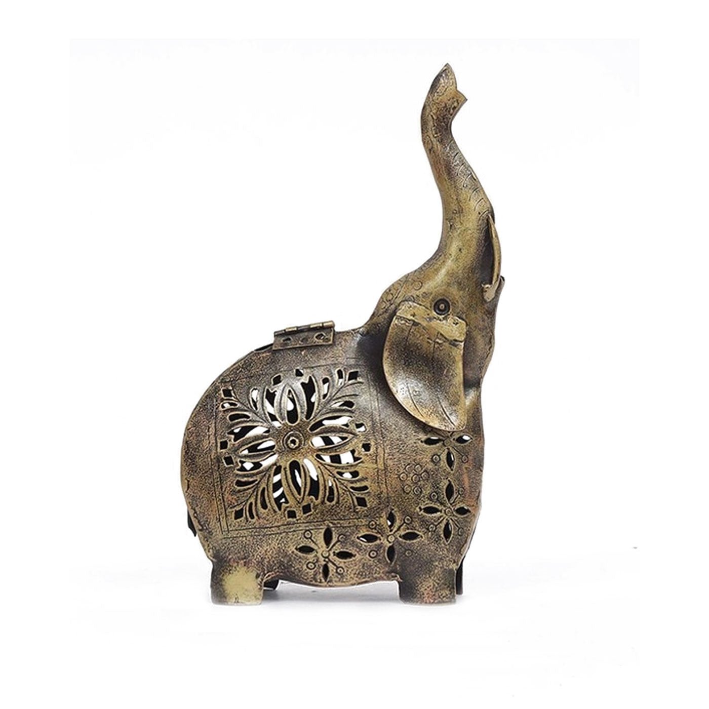 Antique Bronze Elephant Tealight Holder - Table Decors at Nestern