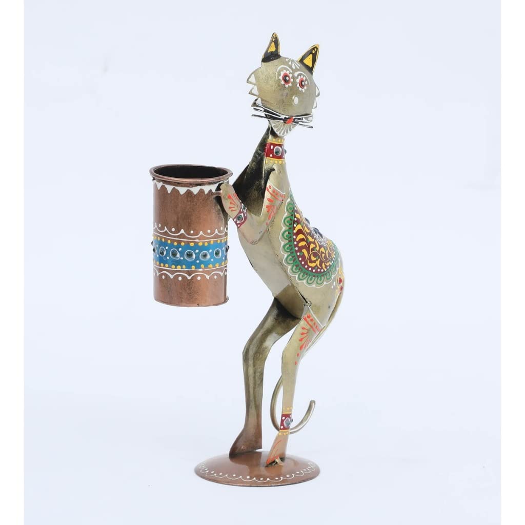 Artistic Cat Pen Holder - Table Decors at Nestern