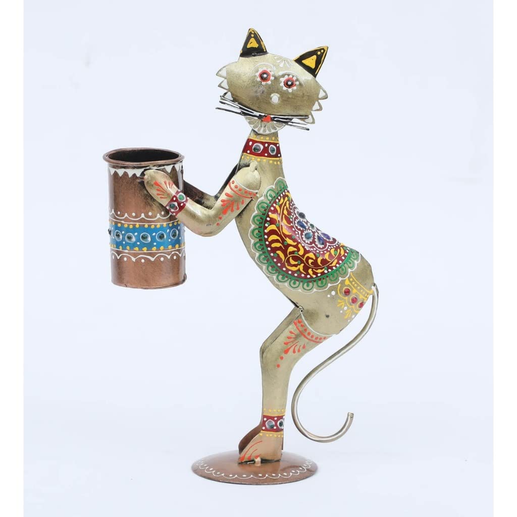 Artistic Cat Pen Holder - Table Decors at Nestern