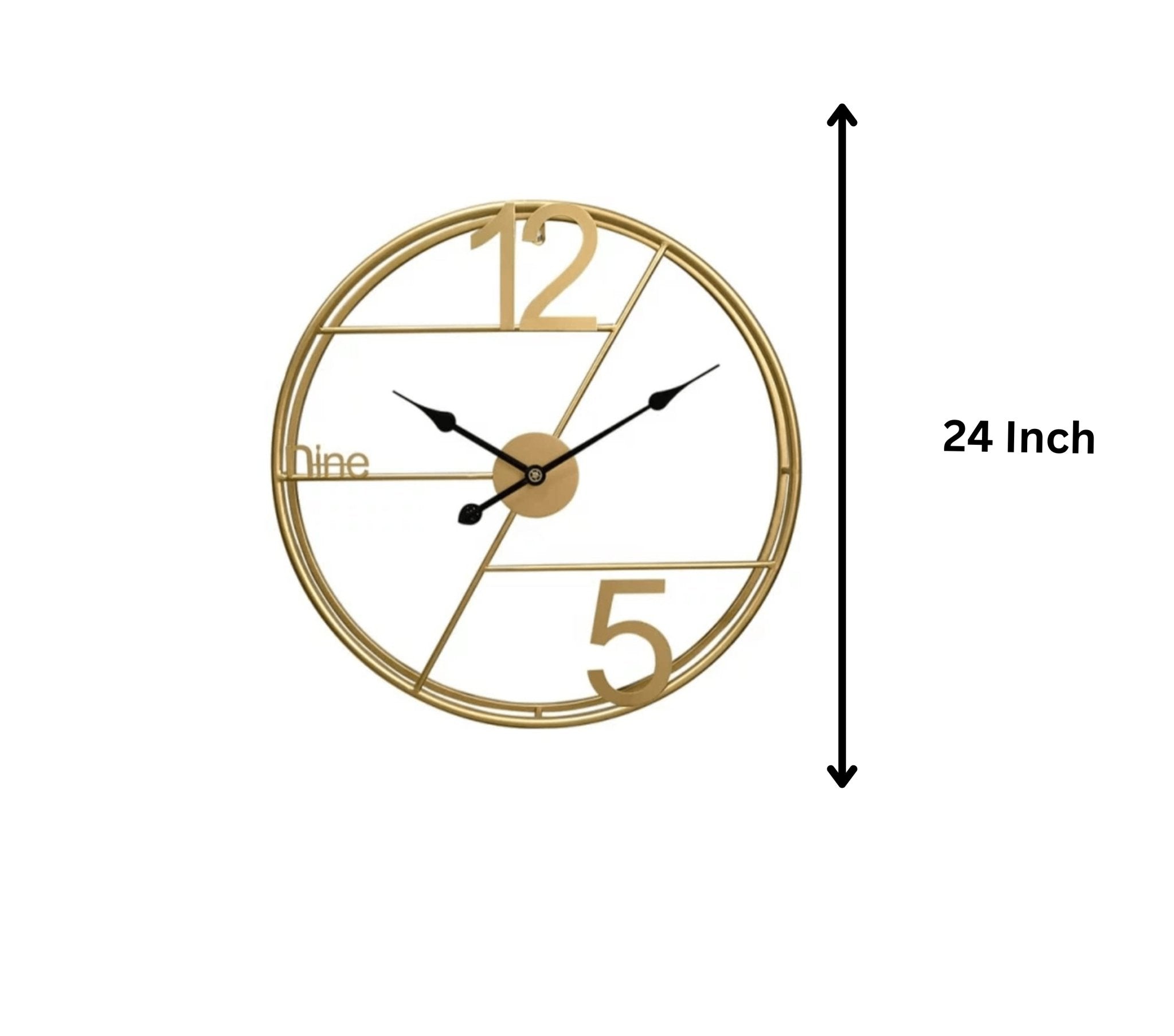 Bold & Beautiful Timekeeping Metal Wall Clock - Wall Clock at Nestern