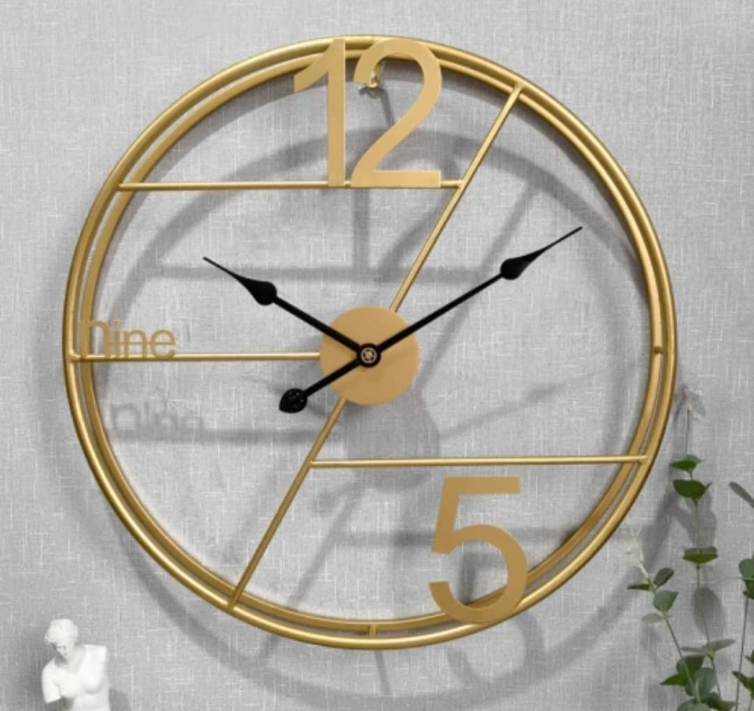 Bold & Beautiful Timekeeping Metal Wall Clock - Wall Clock at Nestern