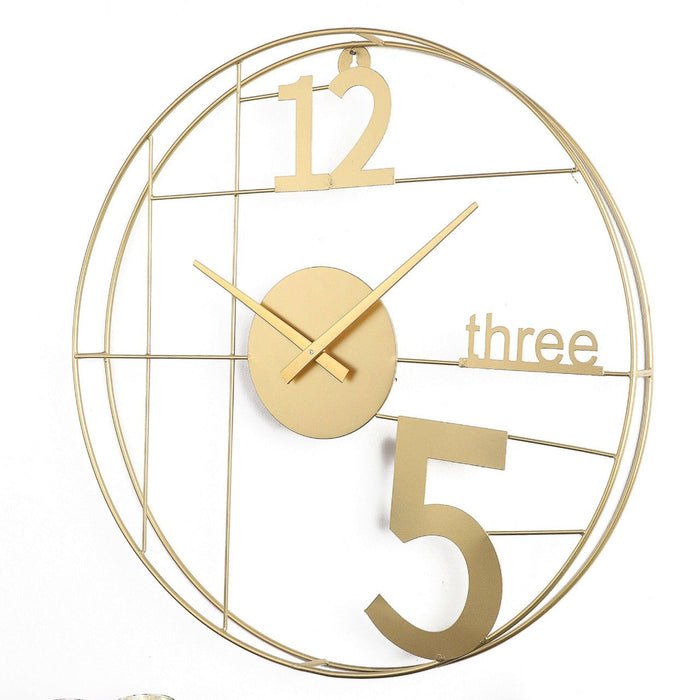 Bold & Beautiful Timekeeping Metal Wall Clock - Wall Clock at Nestern