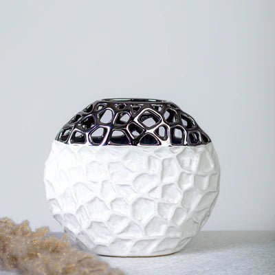 Ceramic Round Vase - Home Decor at Nestern