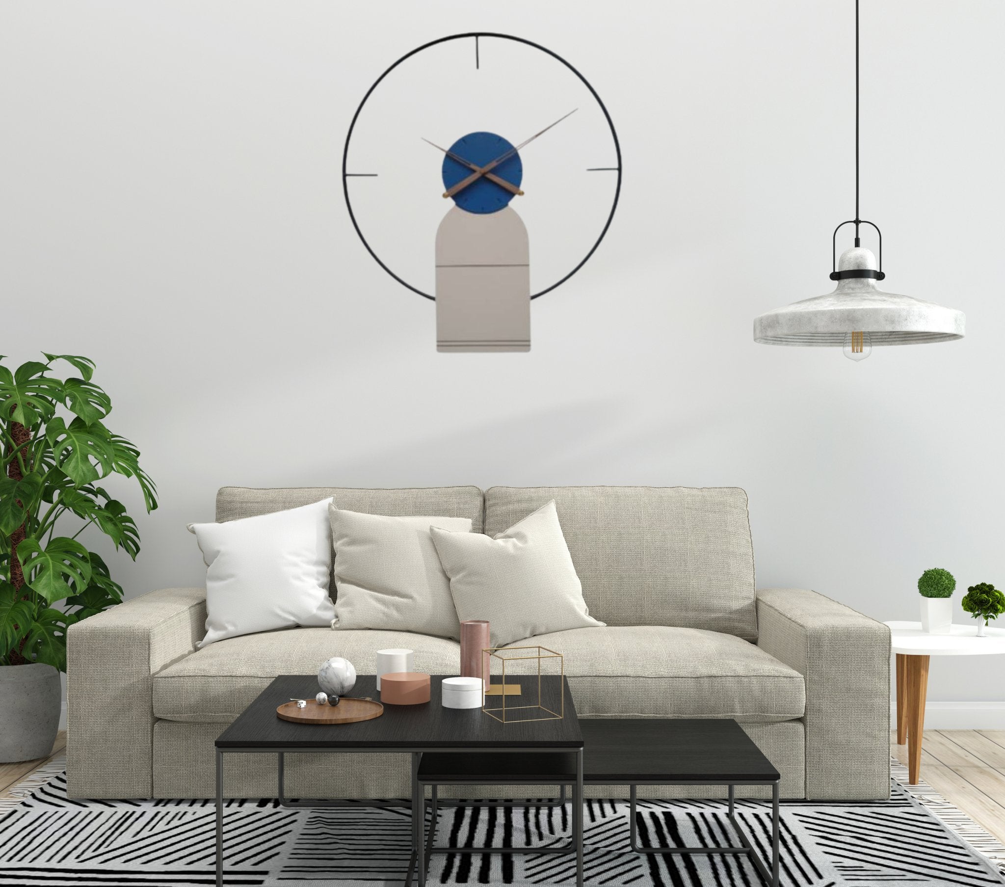 Charm Metal Wall Clock - Wall Clock at Nestern