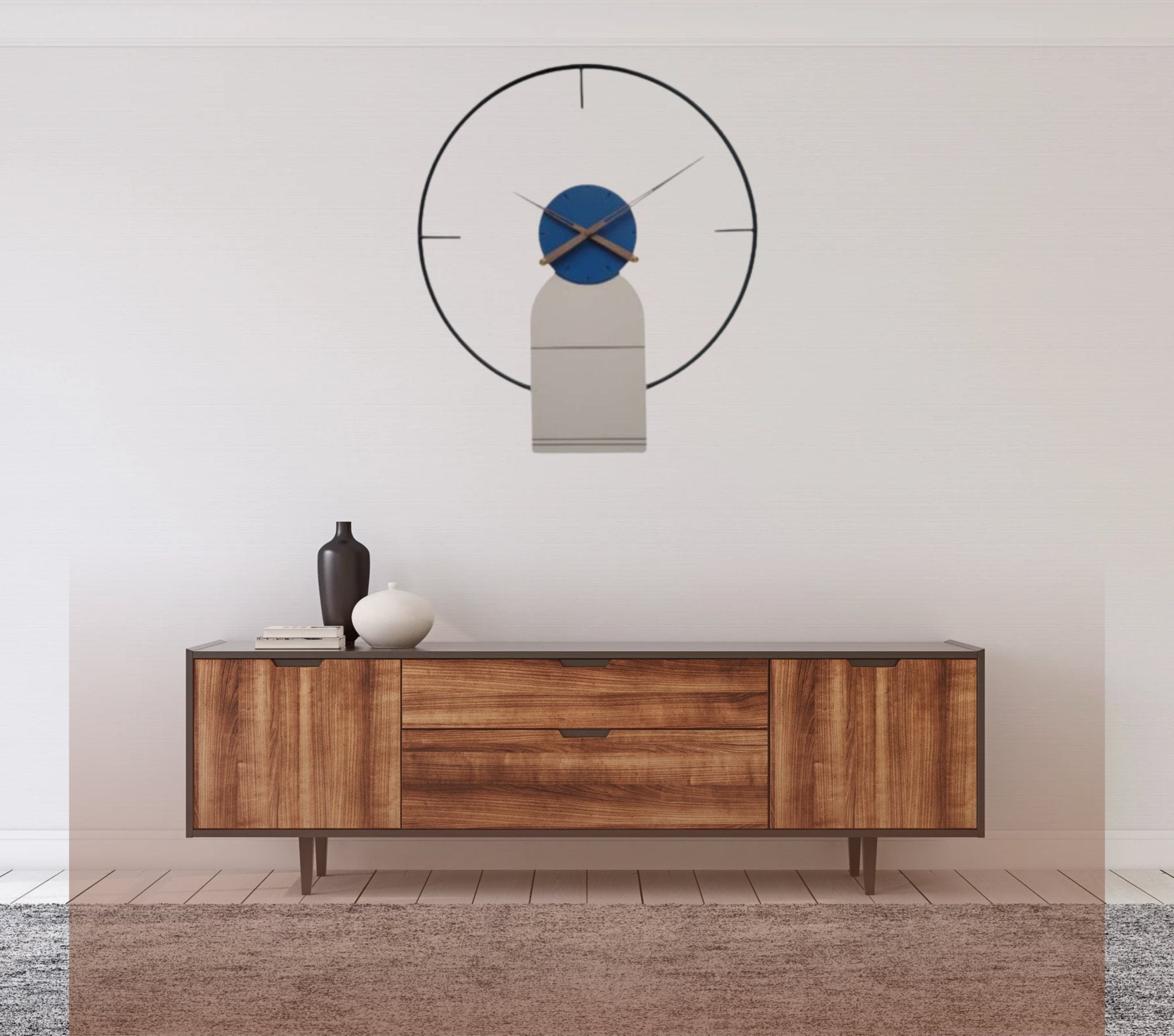 Charm Metal Wall Clock - Wall Clock at Nestern