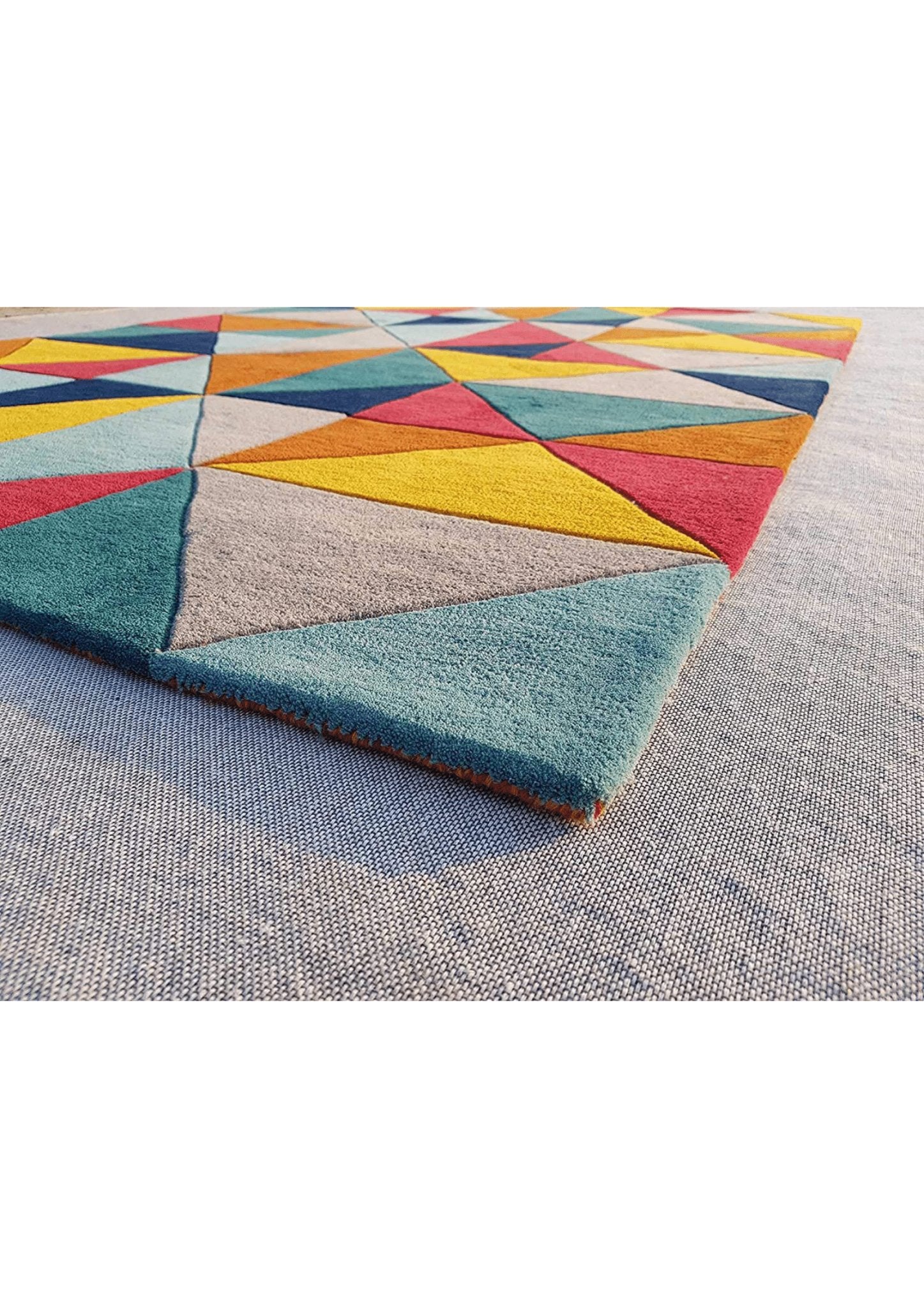 Chromatic Fusion Geometric Rug - Rugs at Nestern