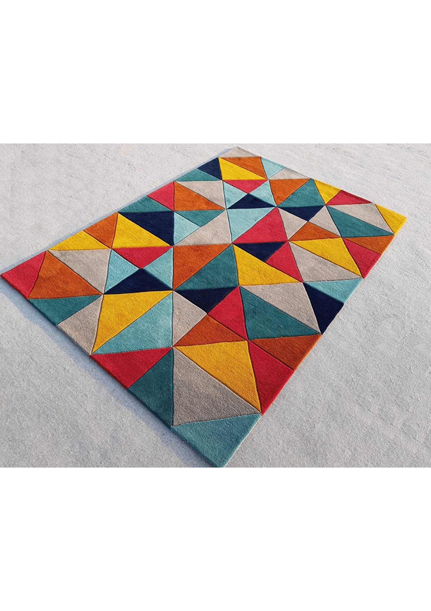 Chromatic Fusion Geometric Rug - Rugs at Nestern