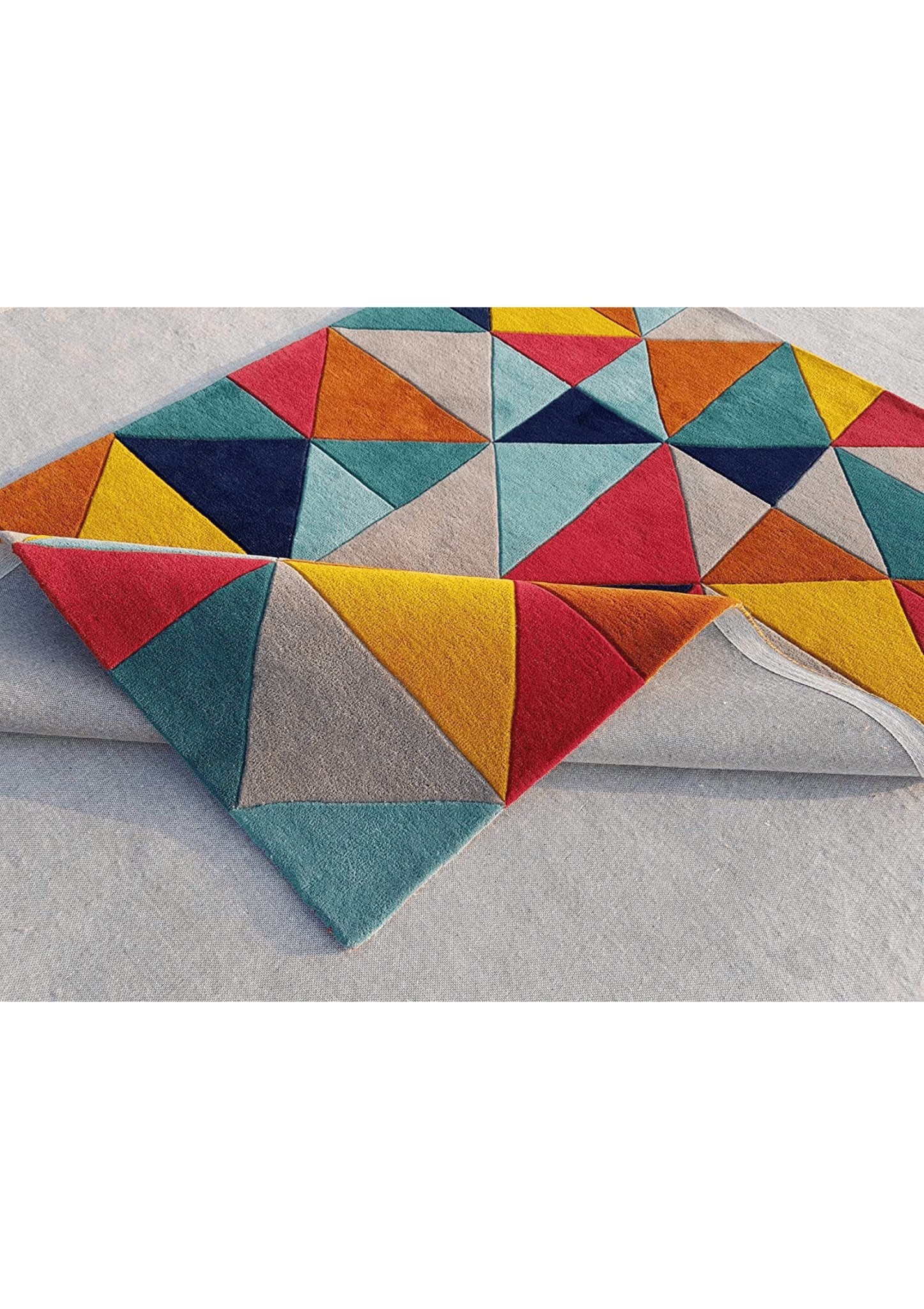 Chromatic Fusion Geometric Rug - Rugs at Nestern